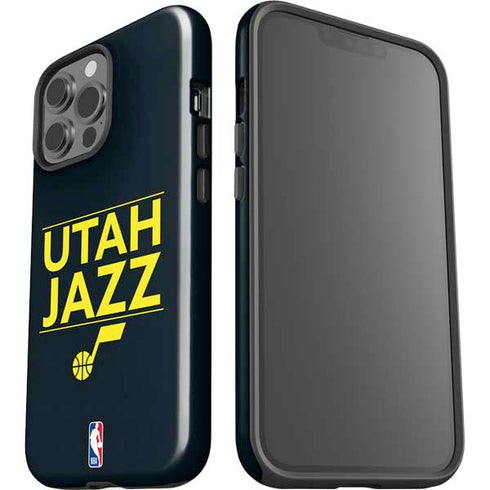 NBA Utah Jazz Standard - Black iPhone 15 Pro Max Impact Case